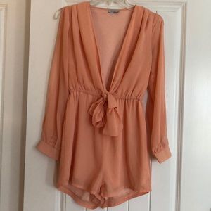 Peach romper